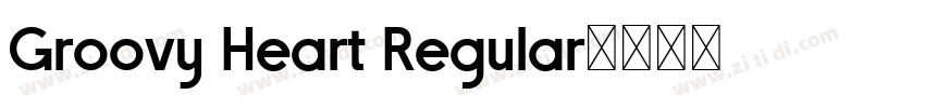 Groovy Heart Regular字体转换